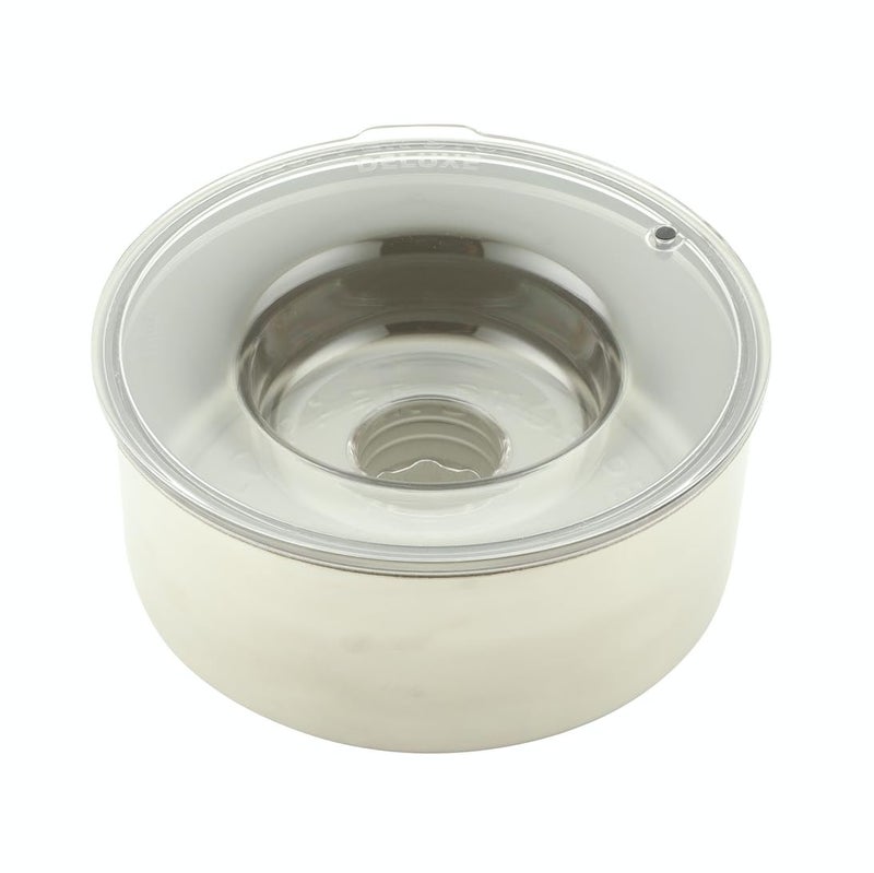 Slopper Stopper Dripless Water Bowls - Stainless Steel Bowl Unit - for Medium Breed 21-50 Lbs, 9.84â€ Dia, 1 Gallon Capacity - Image 1